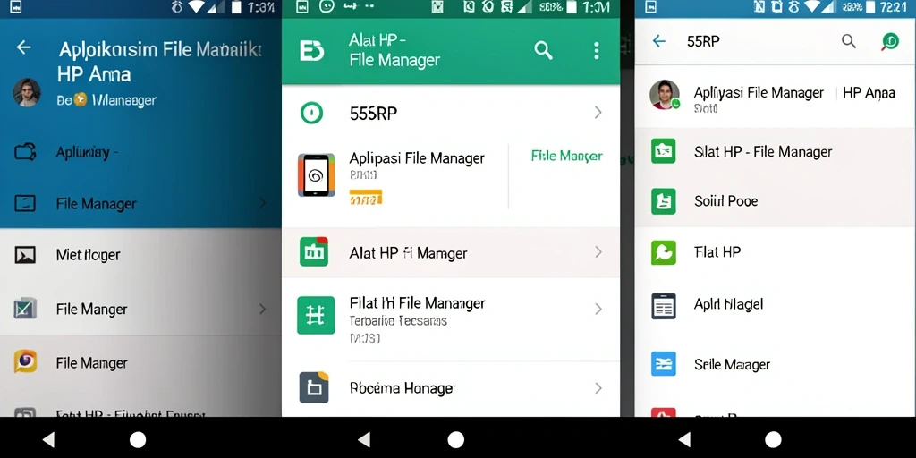 Antarmuka intuitif dan fitur lengkap dari aplikasi File Manager 55RP.