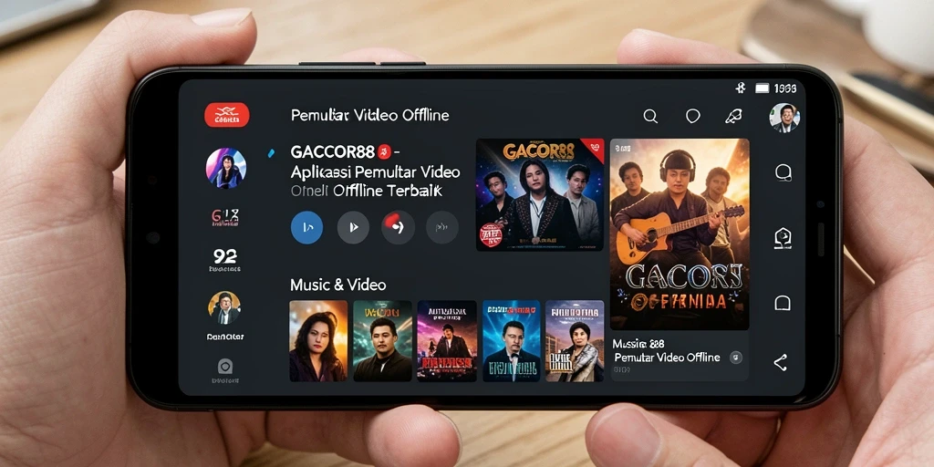 Tampilan antarmuka GACOR88 yang user-friendly dan fungsional untuk pemutar video offline.