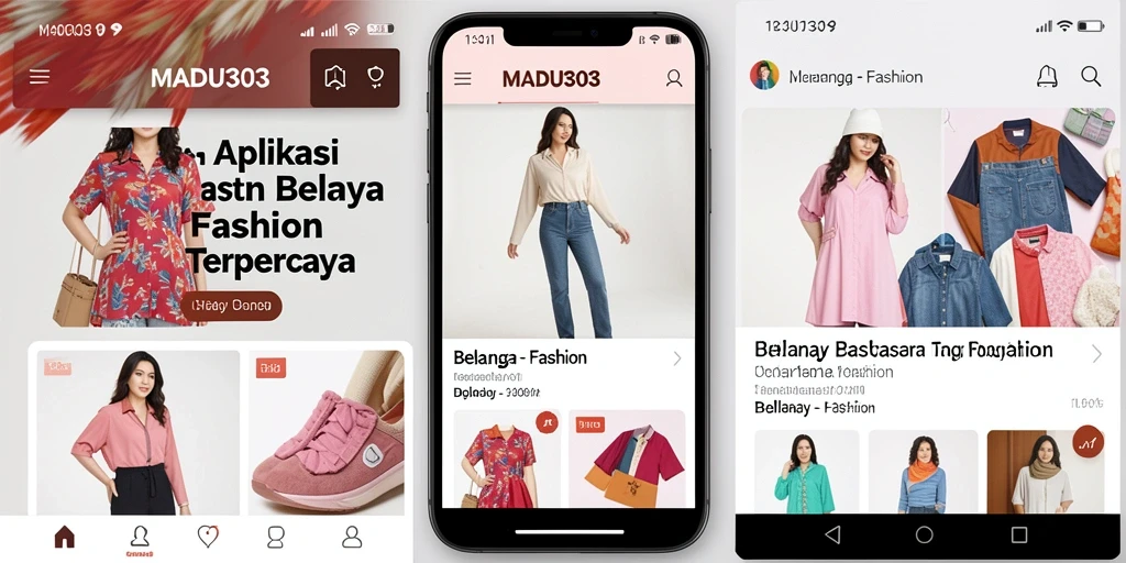 Tampilan antarmuka aplikasi MADU303 yang modern dan intuitif.