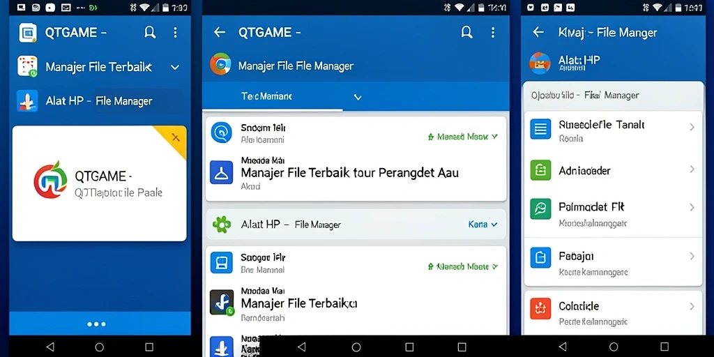 Tampilan antarmuka QTGAME yang intuitif untuk pengelolaan file.