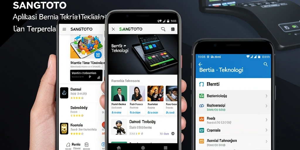 Antarmuka SANGTOTO menampilkan berita teknologi terkini dengan rapi.