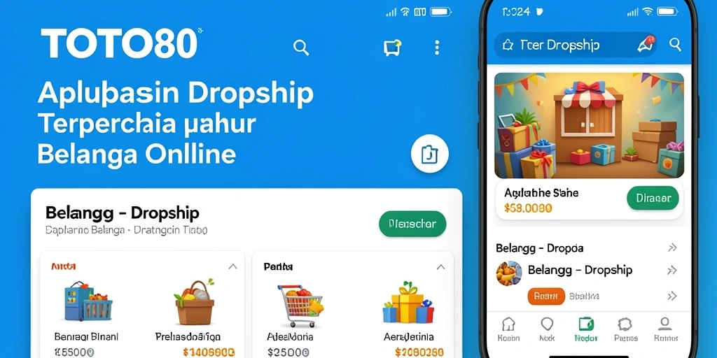 Antarmuka intuitif aplikasi TOTO80 menunjukkan fungsi Dropship yang efisien.